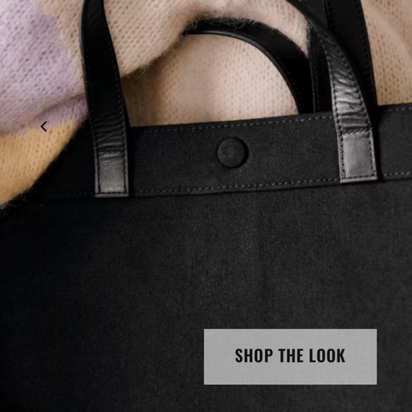 Sézane black cabas tote - Picture 3 of 6